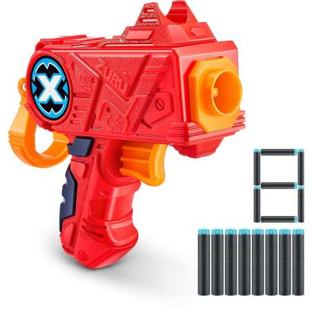x-shot pistola micro color card 12 piezas (zuru - 3613tq1)