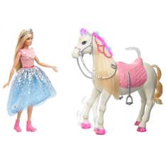 barbie princess adventure caballos, mascotas con accesorios (mattel gml79)