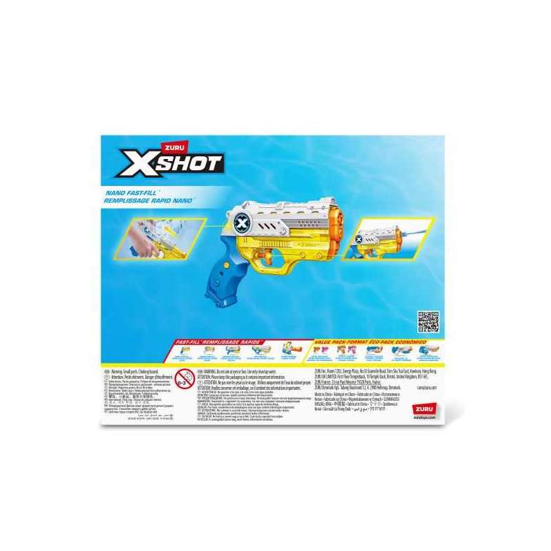 x-shot water pistola nano fast fill (zuru - 56333) x-shot water pistola nano fast fill (zuru - 56333)