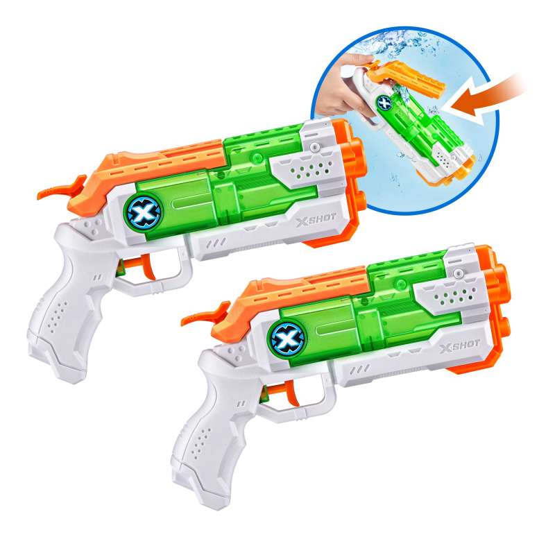 x-shot water pack 2 pistolas nano fast fill (zuru - 56244) x-shot water pack 2 pistolas nano fast fill (zuru - 56244)