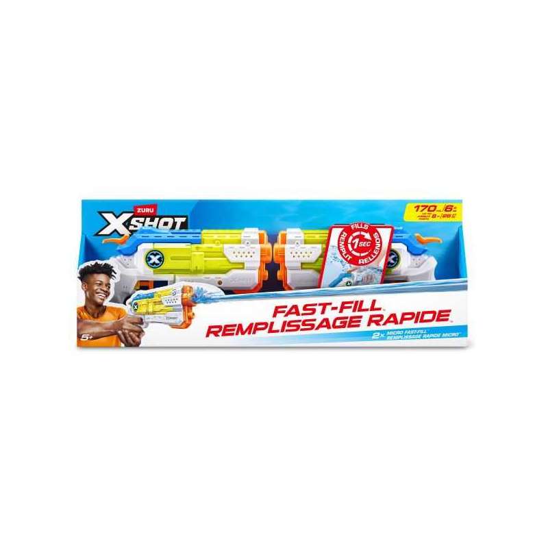 x-shot water pack 2 pistolas nano fast fill (zuru - 56244) x-shot water pack 2 pistolas nano fast fill (zuru - 56244)