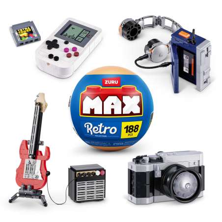 zuru max capsula con bloques retro s2 ( zuru - 83228gq1)