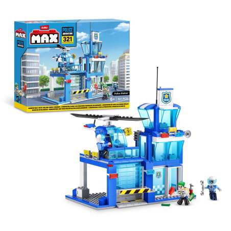 zuru max build set policia 321 piezas (zuru - 83163)