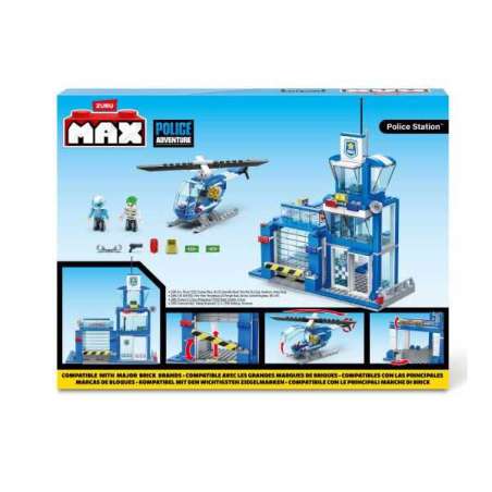 zuru max build set policia 321 piezas (zuru - 83163)