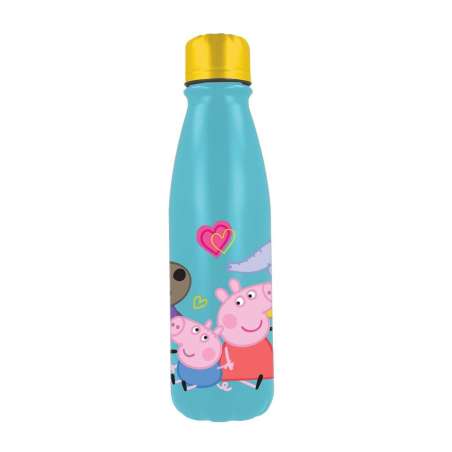 stor botella aluminio 600 ml peppa pig  ( 13940)