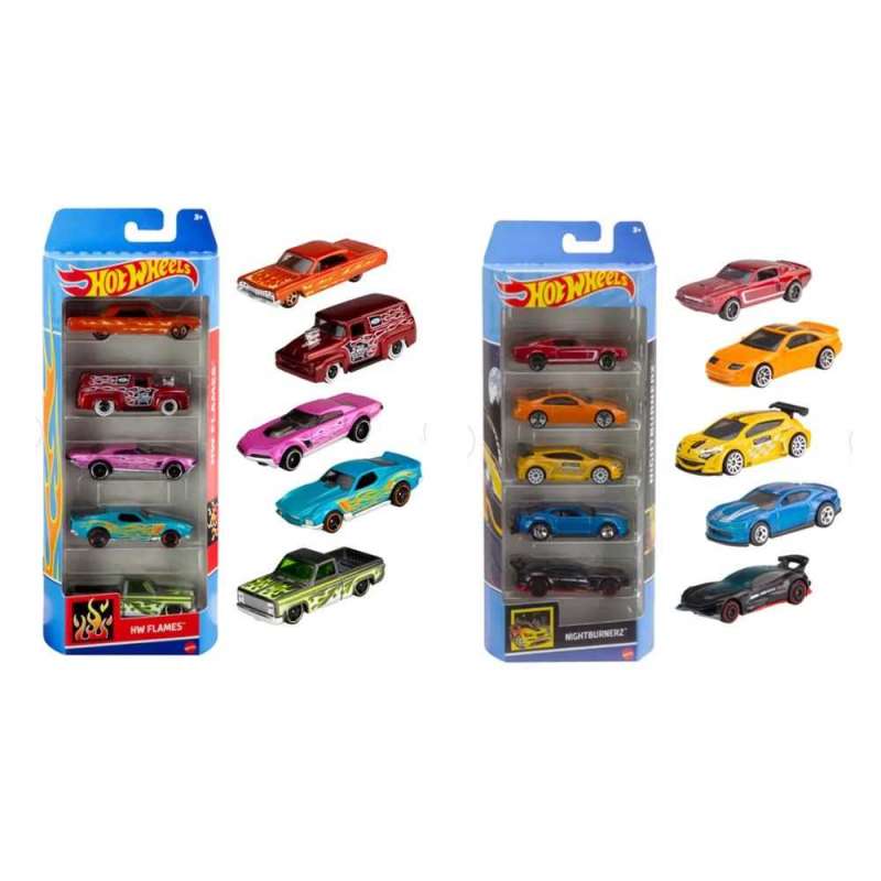 hot wheels pack de 5 coches surtidos ( mattel - 1806 )