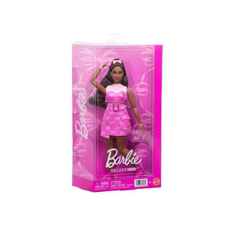 barbie deluxe muÑeca falda pantalon rosa brillante (mattel - jjn70) barbie deluxe muÑeca falda pantalon rosa brillante (mattel - jjn70)