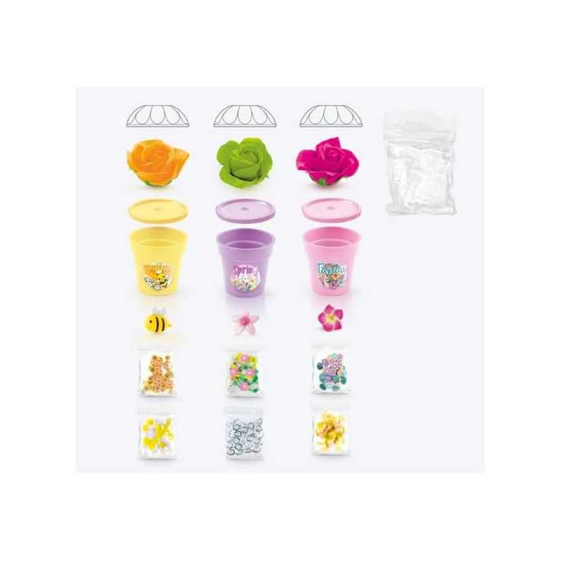 slime flowers slime flowers 3 pot (canal toys - ssc418)