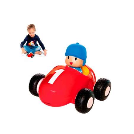 pocoyo coche de carreras traccion ( bandai - to77450)