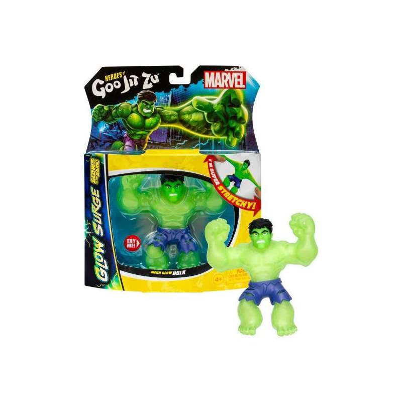 goo jit zu figura glow surge hulk (bandai - co42714) goo jit zu figura glow surge hulk (bandai - co42714)