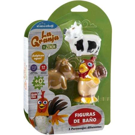 la granja de zenon figuras de baÑo pack de 3 (bandai - to84100)