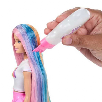 barbie muÑeca rubia pelo arcoiris y accesorios (mattel - jjp07)