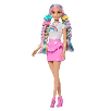 barbie muÑeca rubia pelo arcoiris y accesorios (mattel - jjp07)
