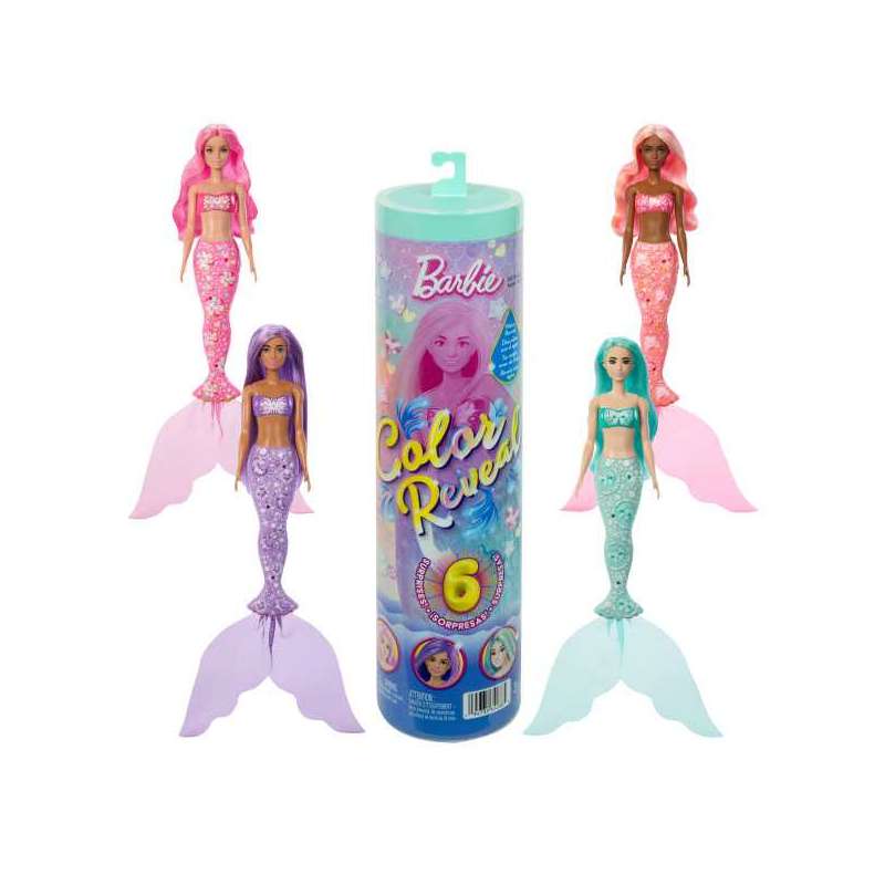 barbie color reveal sirenas (mattel - jmw61)