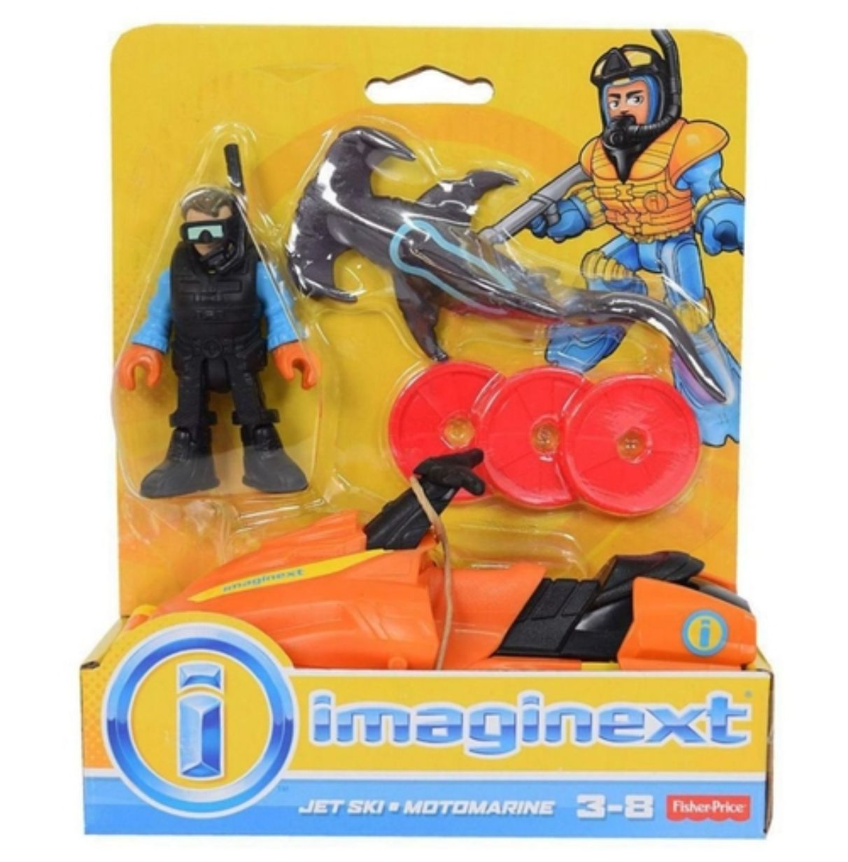 fisher imaginext heroes figuras oceano