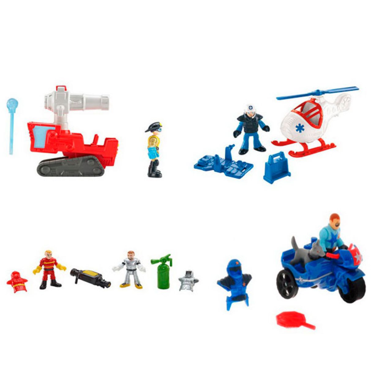 fisher imaginext figuras ciudad sdas