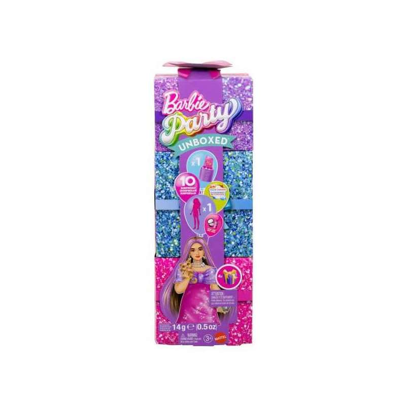 barbie party unbox castaÑa (mattel - jfy67) barbie party unbox castaÑa (mattel - jfy67)