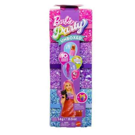 barbie party unbox rosa top (mattel - jfy68)
