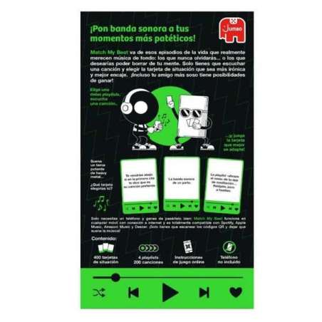 match my beat juego cartas (diset - 1110100916)