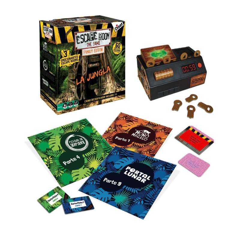 escape room edicion familia la jungla   (diset - 62331)