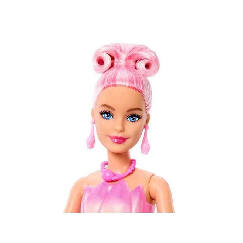 barbie petal pop muÑeca tulipan rosa (mattel - jmf57)
