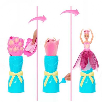 barbie petal pop muÑeca tulipan rosa (mattel - jmf57)