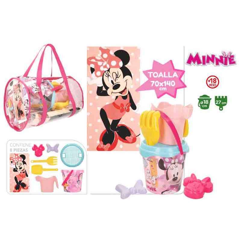 minnie bolsa cubo d 18cm+accesorios+toalla (color baby - 77888) minnie bolsa cubo d 18cm+accesorios+toalla (color baby - 77888)
