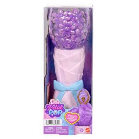 barbie petal pop muÑeca margarita lila (mattel - jmf58)