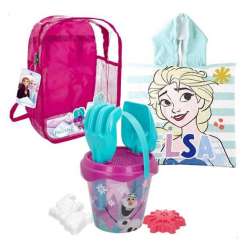 frozen mochila cubo d 14 cms+accesorios+poncho (color baby - 77885)