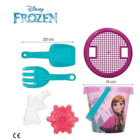 frozen mochila cubo d 14 cms+accesorios+poncho (color baby - 77885)