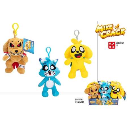 mike crack peluche 15 cm colgador surtidos (color baby - 48417)