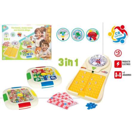 cb games 3 juegos en 1 parchis-oca-bingo (color baby - 47945)