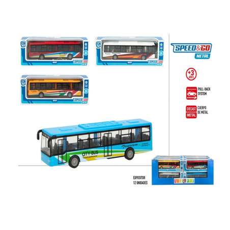 speed&go autobus metal pull back surtido (color baby - 49886)