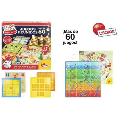lisciani juegos reunidos mas de 60 (color baby - 47639)