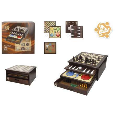 cb games 10 juegos en uno madera (color baby - 33074)