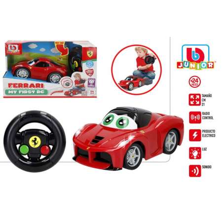 bb junior coche ferrari my first r/c (color baby - 78504)