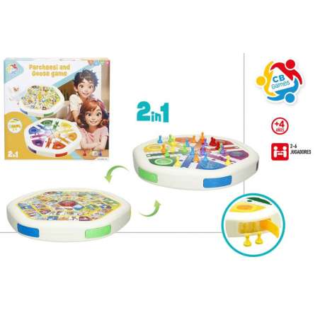 cb games juego parchis / oca 2 en 1 ( color baby - 47948)