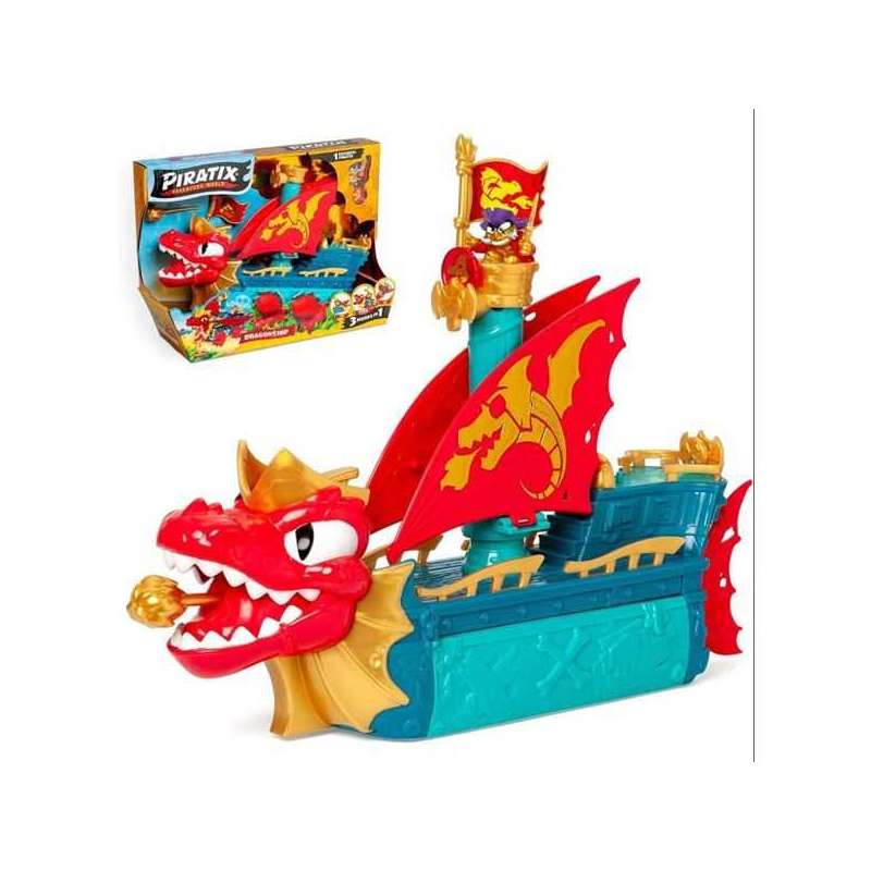piratix playset dragon ship (magic pacific - ppxsp112in30)