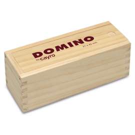 domino metacrilato caja madera