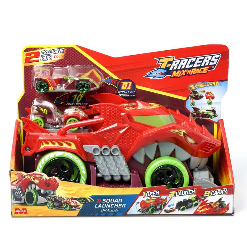 t-racers s dragon squad launcher playset (magic box - ptrsp114in60) t-racers s dragon squad launcher playset (magic box - ptrsp114in60)