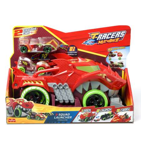 t-racers s dragon squad launcher playset (magic box - ptrsp114in60)