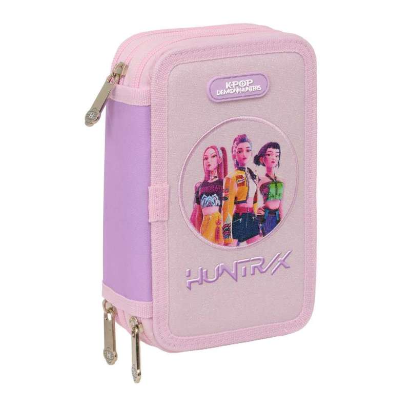 k-pop demon hunters iconic plumier 37 piezas (safta - 442667857)