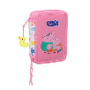 peppa pig plumier doble pequeÑo 29 piezas (safta - 412572854)