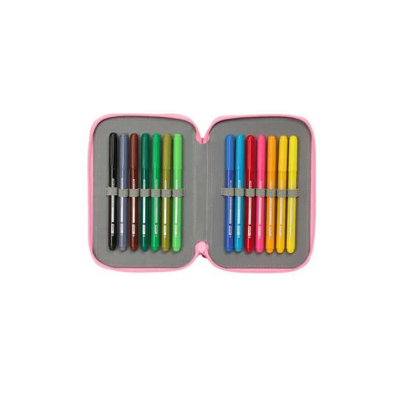 peppa pig plumier doble pequeÑo 29 piezas (safta - 412572854)