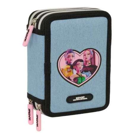 k-pop demon hunters huntr/x plumier triple 37 piezas (safta - 442651857)