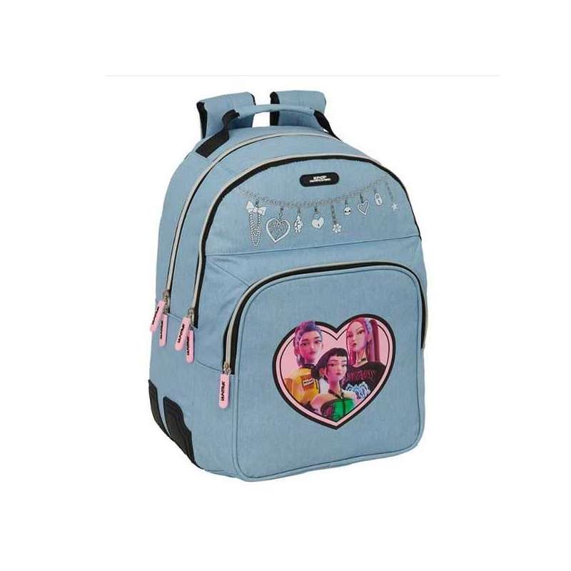 k-pop demon hunters huntr/x mochila doble adaptable carro (safta - 642651773)