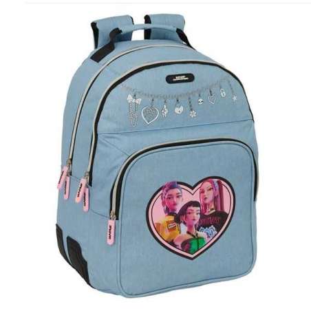 k-pop demon hunters huntr/x mochila doble adaptable carro (safta - 642651773)
