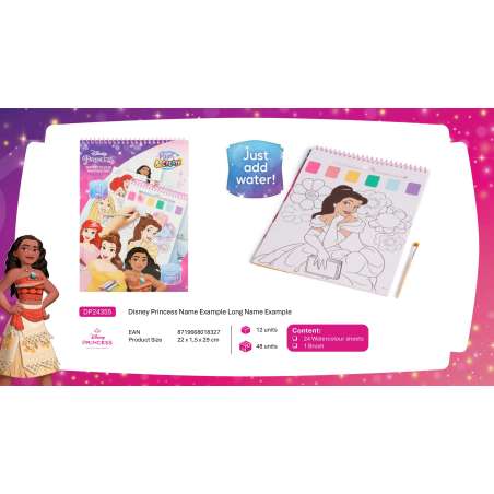 disney princess libro dibujo acuarelas (dp24355)