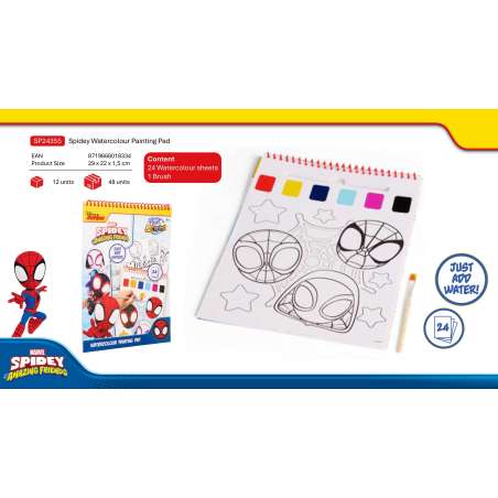 spidey libro dibujo acuarelas (sp24355)