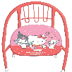 hello kitty and friends silla metalica (new import - 070000125)